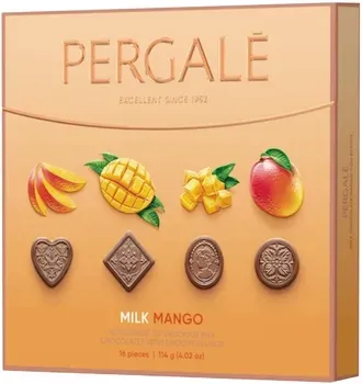 Шоколадне асорти Pergale Mango з молочним шоколадом 114г
