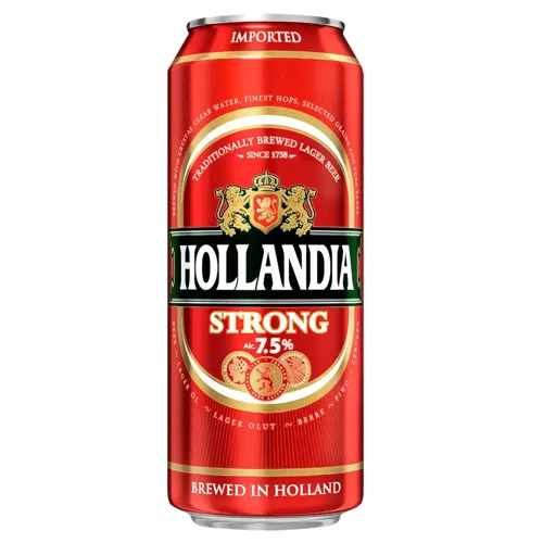 Пиво Hollandia Strong світле 7,5% 0,5л