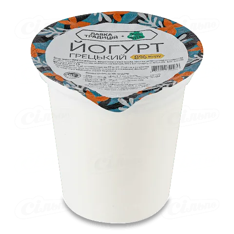 Йогурт Лавка традицій Villa Milk Грецький 8%, 300г
