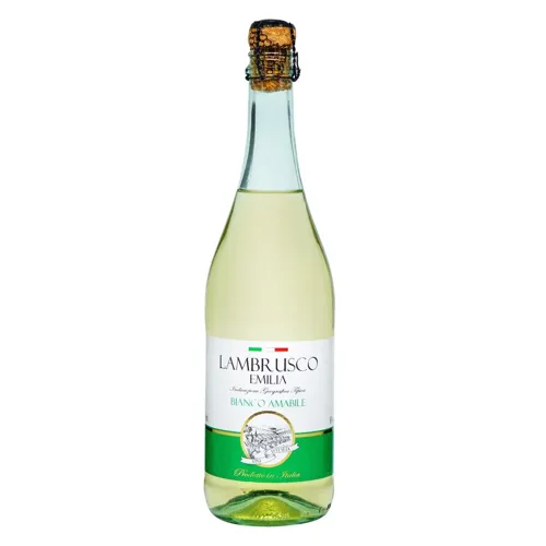 Вино ігристе Vini D`Italia Lambrusco Bianco Amabile Dell`Emilia біле напівсолодке 8% 0,75л