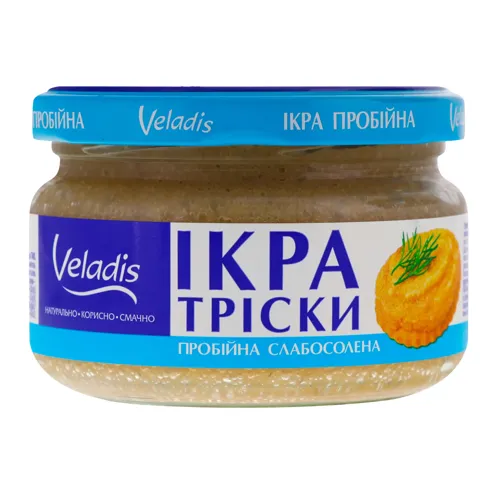 Ікра тріски пробійна Veladis сл/с с/б 180г