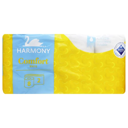 Туалетний папір Harmony Comfort 2-шаровий 8шт