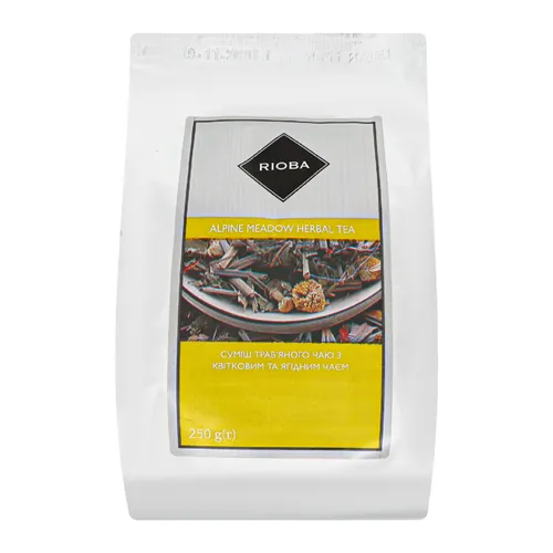 Суміш чаю Rioba Альпійський луг трав'яний квітков ягідний 250г