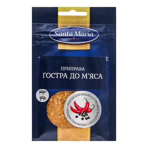 Приправа Santa Maria гостра до м'яса 20г