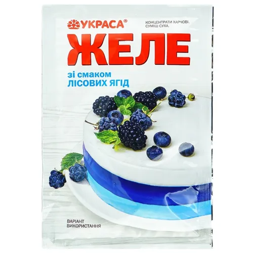 Желе Украса зі смаком лісових ягід 90г