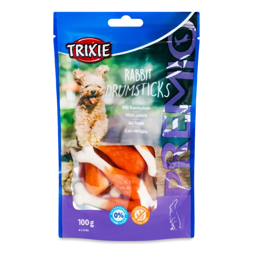 Ласощі Для Собак З Кроликом, Drumsticks, В/ґ, Пакунок 100г