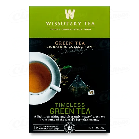 Чай зелений Wissotzky Tea, 16 пакетиків