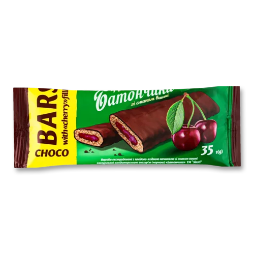 Батончики Смаку Вишні Slasti, Вищого Ґатунку, 35г