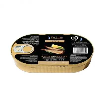 Консерви De Luxe Foods & Goods Selected Шпроти в олії 190г
