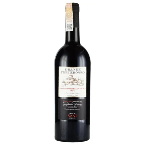 Вино Grande Corterosso Primitivo di Manduria DOC червоне напівсухе 14,5% 0,75л