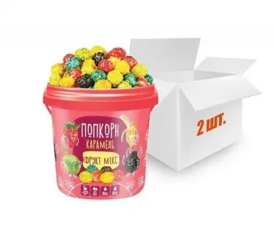Попкорн фруктовий карамелізований Попкорн Компани 170г х 2 шт.