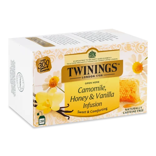 Чай ромашковий Honey&Vanilla Twinings, к/у, 20х1.5г