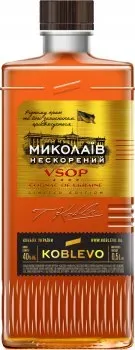Коньяк України Коблево «Миколаїв Нескорений» 4 зірки 0.5л 40%