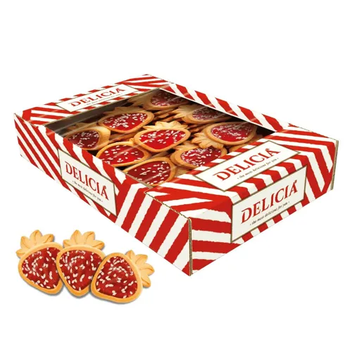 Печиво Delicia Желейна ягідка зі смаком полуниці 300г