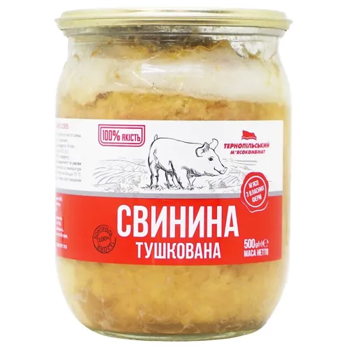 Свинина Тернопільський МК тушкована 500г