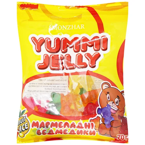Цукерки Monzhar Yummy Jelly Ведмежата желейні 70г