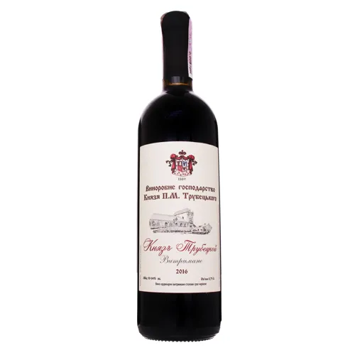 Вино 0.75л 13.7% червоне сухе витримане Князь Трубецький Виноробне господарство Князя П.М. Трубецького