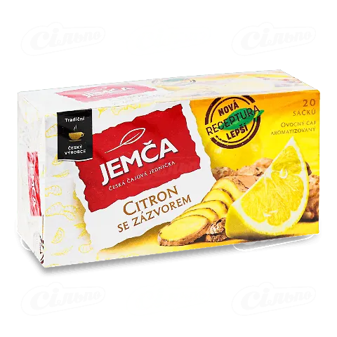 Чай фруктовий «Jemca» Лимон з імбиром, 20*2г