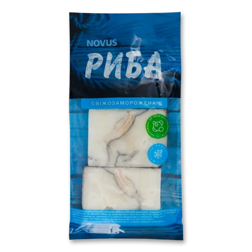 Зубатка Заморожена Стейк У Крижаній Глазурі, м/у 600г