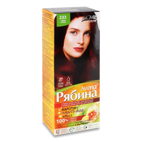 Крем-фарба Для Волосся Avena Рябина №233 Acme Color, 1шт