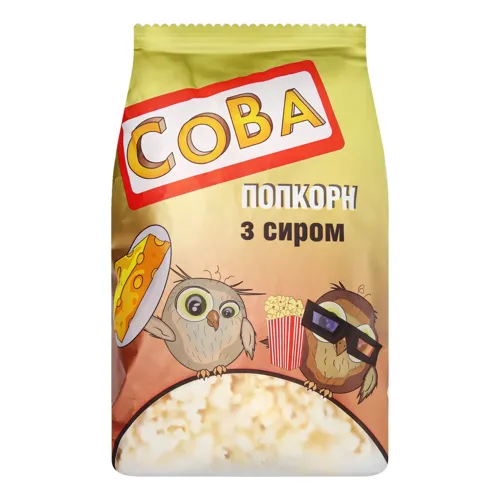Попкорн з сиром Сова м/у 80г
