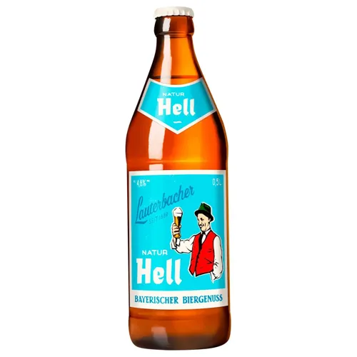 Пиво Lauterbacher Natur Hell світле нефільтроване 4,8% 0,5л