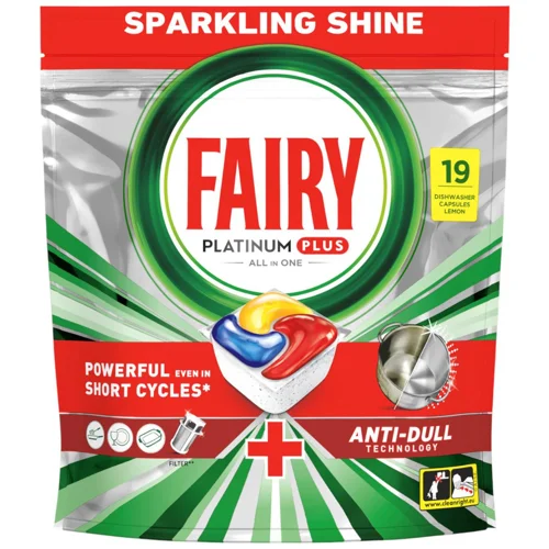 Таблетки для посудомийних машин Fairy Platinum Plus All-in-One 19шт