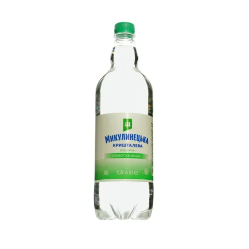 Вода питна слабогазована кришталева Микулинецька 1л