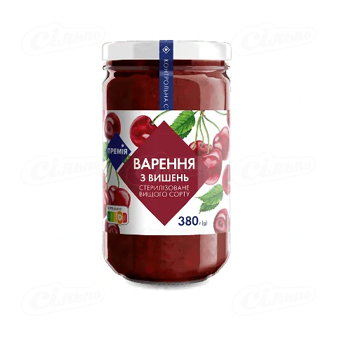 Варення «Премія»® з вишень, 380г
