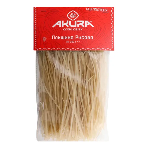 Вироби макаронні рисові Локшина Akura м/у 250г