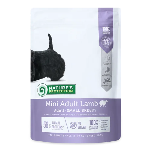 Корм сухий для собак Lamb Mini Adult Nature's Protection, д/п 500г