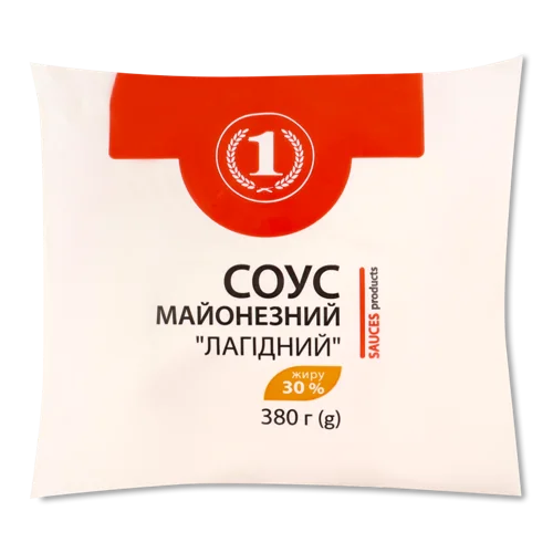 Соус Майонезний Вищого Ґатунку Лагідний ТМ '1', 380г