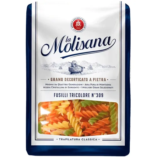 Макарони La Molisana фузіллі трикольорові 500г