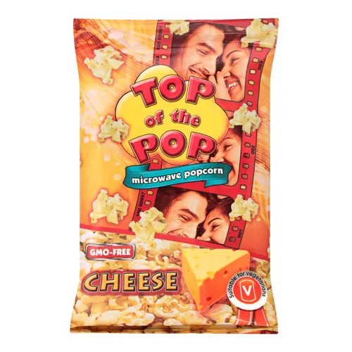Попкорн Top of the Pop для мікрохвильової печі зі смаком сиру 100г