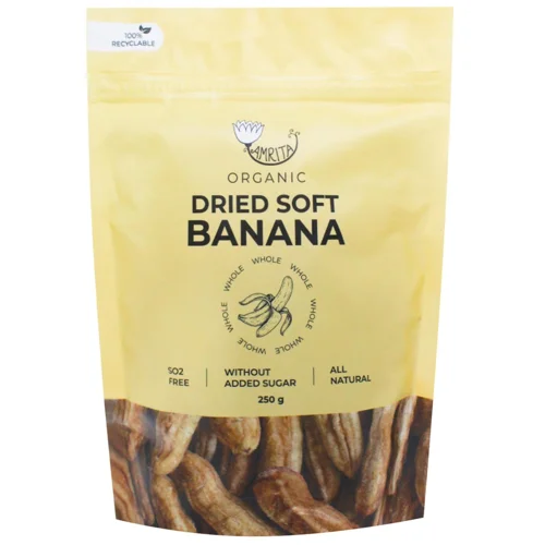 Банани Amrita сушені цілі 250г