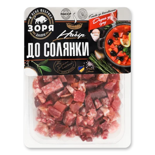 Набір Для Солянки Вищого Ґатунку Зоря Дніпра, Лоток 0.45кг