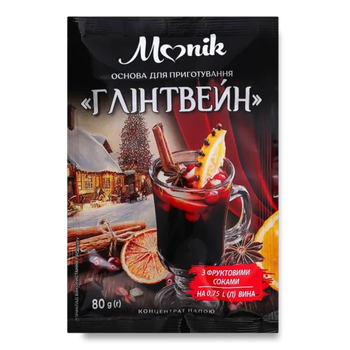 Концентрат Напою Основи Для Приготування Глінтвейну Monik, в/ґ, 80 г