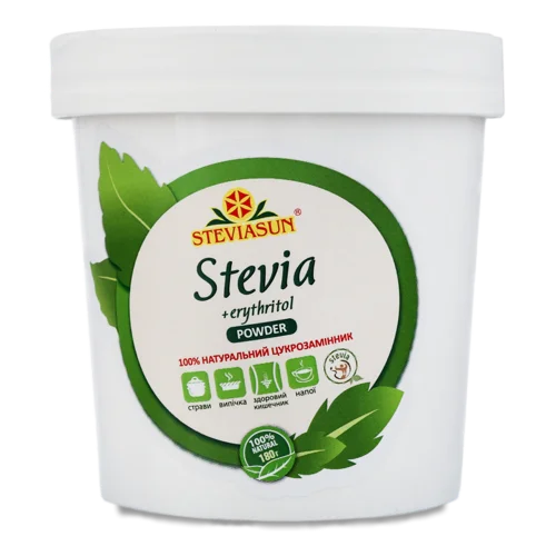 Цукрозамінник Натуральний Stevia Powder Steviasun, п/у 180г