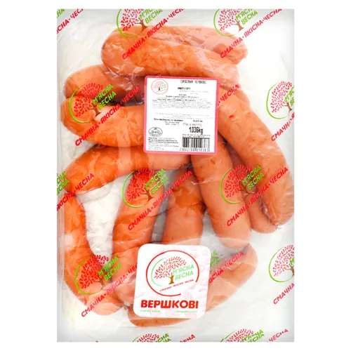 Сардельки М'ясна Весна Вершкові вищий сорт