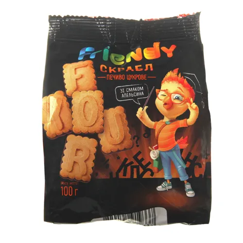 Печиво Скрабл (пакети "stabilo" 0,100х18) ТМ "FRIENDY"