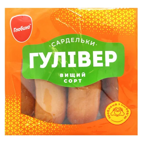 Сардельки Глобино Гулівер вищий сорт