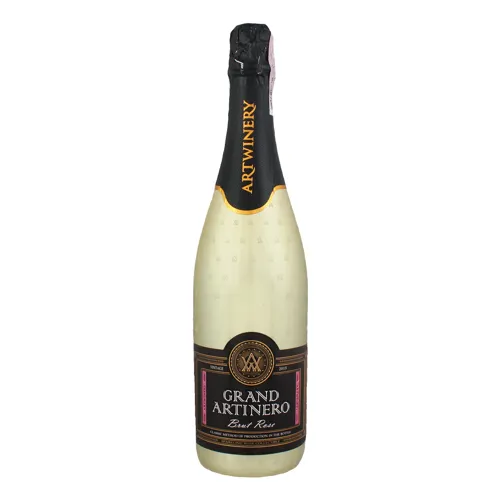 Вино ігристе 0.75л 10-13.5% рожеве брют Grand Artinero бут