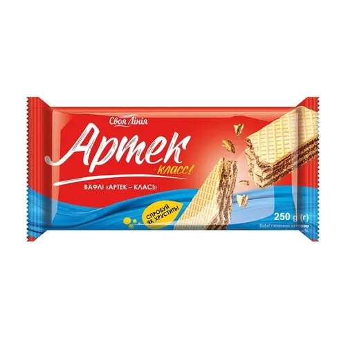 Вафлі Своя Лінія Артек-клас! м/уп 250г