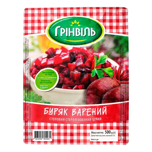 Буряк столовий варений цілий 500г