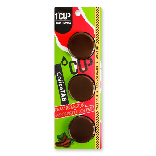 Кава Натуральна Смажена Мелена Вищого Ґатунку, Картонна Упаковка, 3х7.5г