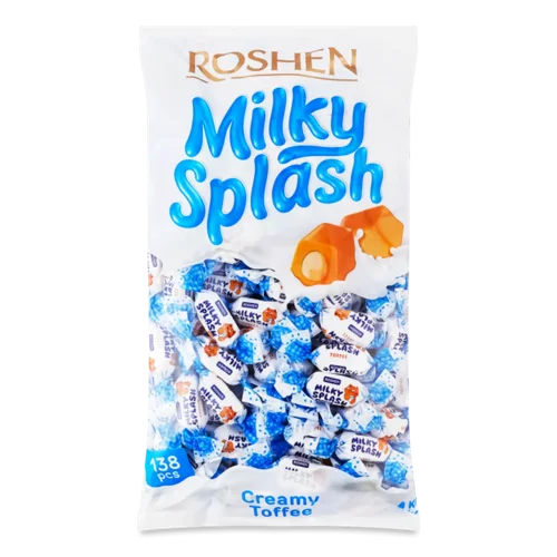 Цукерки Roshen Milky Splash з молочною начинкою