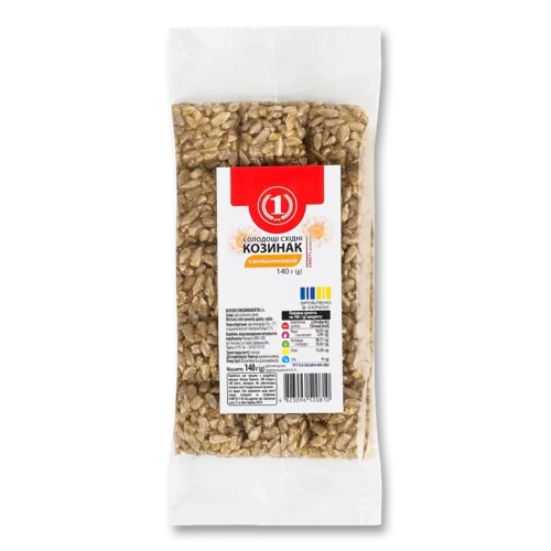 Козинак Соняшниковий Натуральний Оброблений, В/ґ 140г