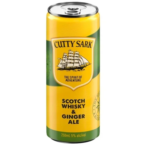 Напій слабоалкогольний Cutty Sark & Ginger Ale 5% 250мл