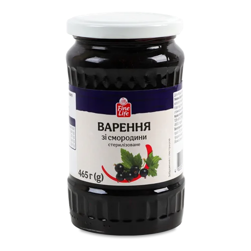 Варення З Смородини В/с Скляна Банка 465г