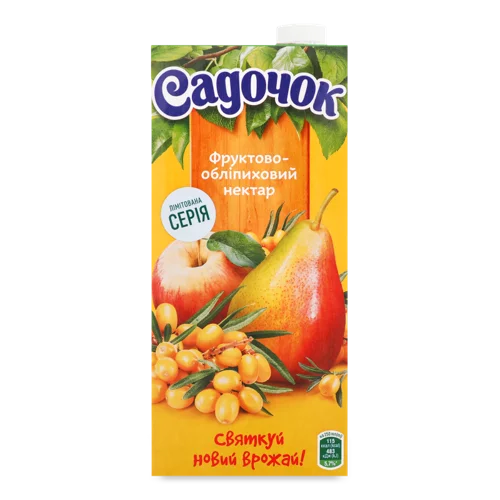 Нектар Фруктово-Обліпиховий, Т/П, 0.95л